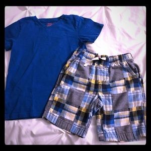 Crewcuts shirt and Gymboree shorts set